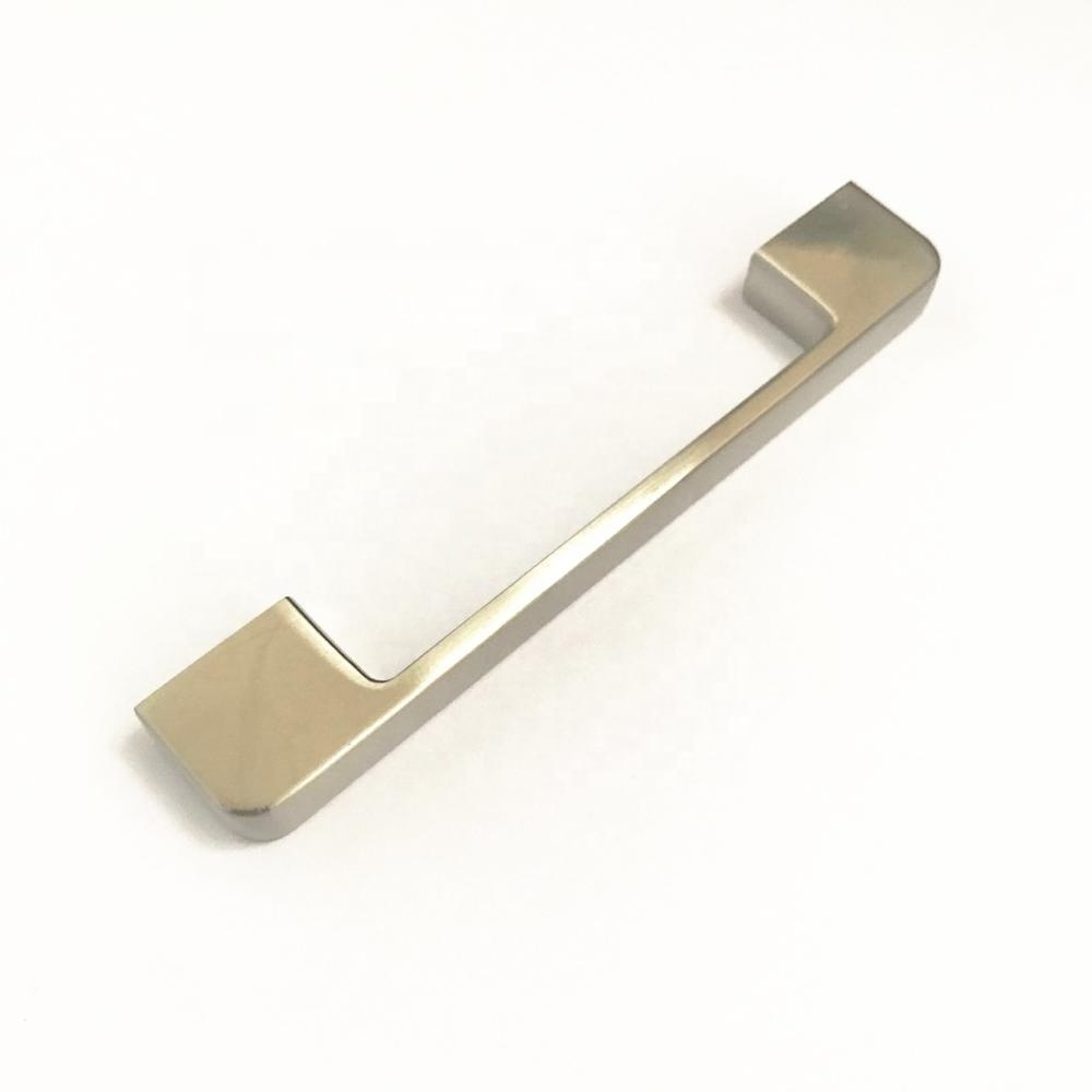 Furniture Hardware Zinc alloy kitchen bathroom solid Designs Brush Nickel Cabinet Pull Handle