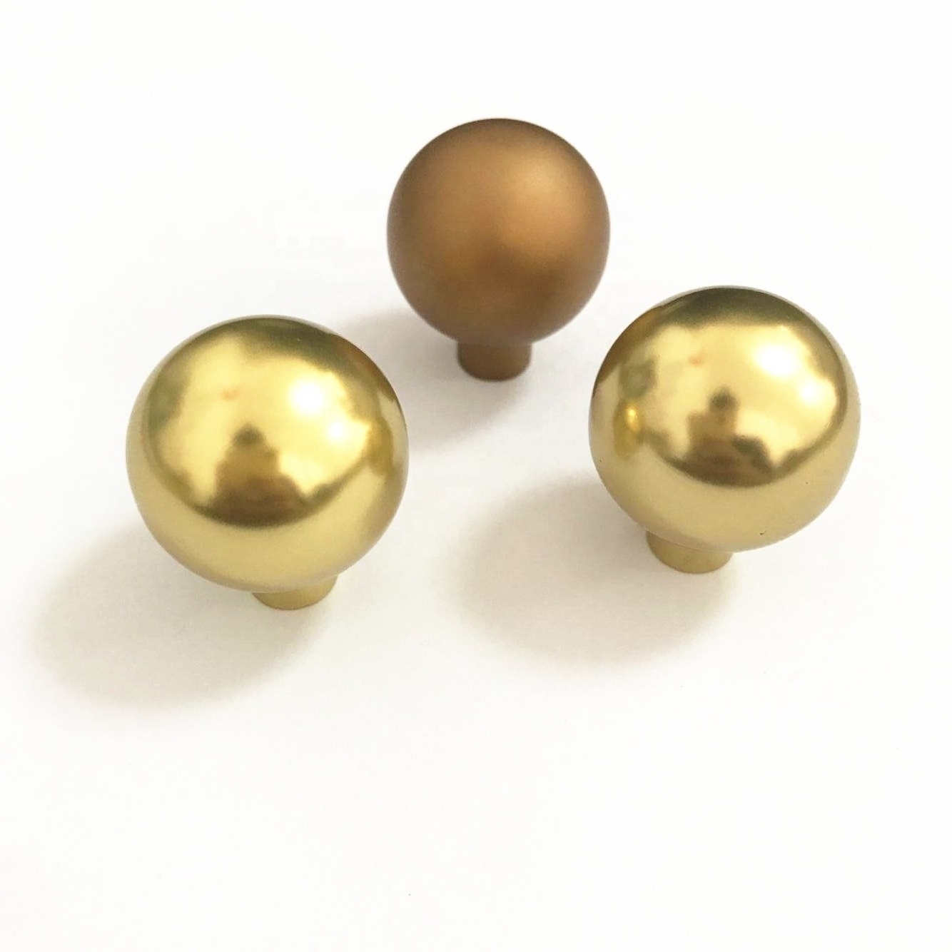 Solid Round Ball Brass Gold Drawer Handle Knob For Furniture Cabinet Door D1366