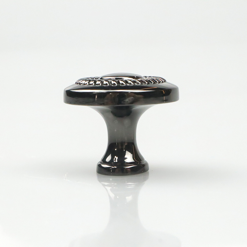 Furniture Black Gold Cabinet Knob Zinc Alloy Black Nickel Dresser Drawer Knobs and Pull