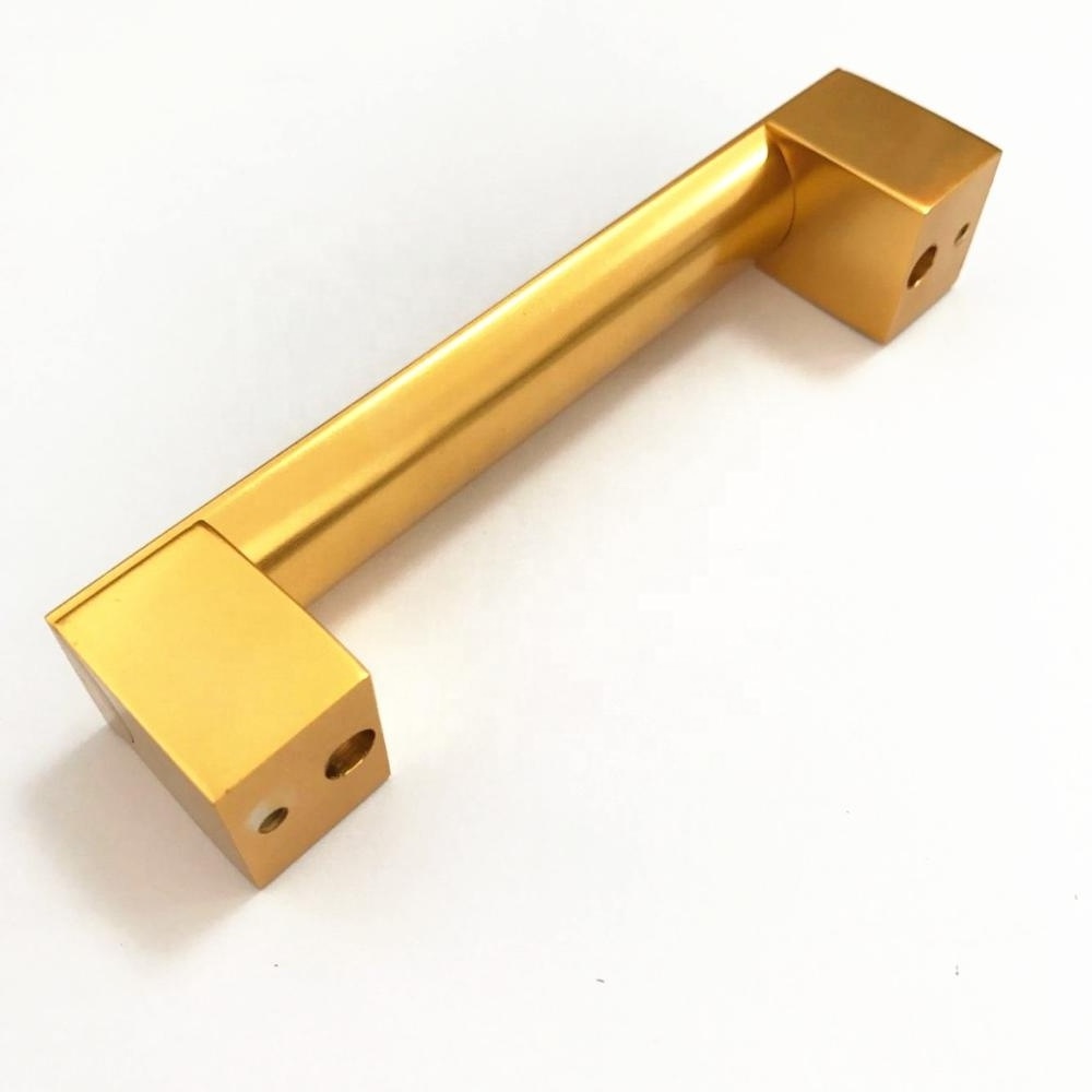 MEILV HANDLE Aluminium & Stainless steel Kitchen Furniture Door Hardware Shiny Gold Brass Cabinet Pull Handle