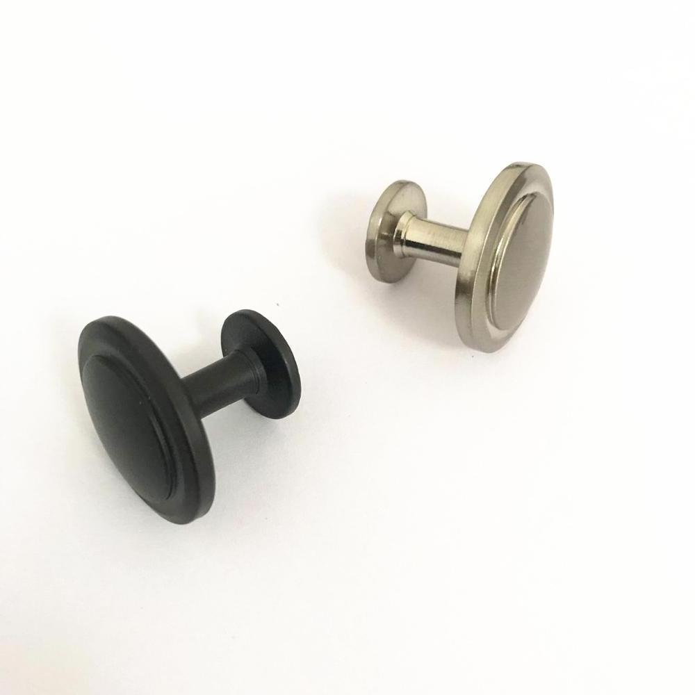 Europe style New Dresser Drawer Knob Black Brushed Nickel Zinc Alloy Furniture Cabinet Knob