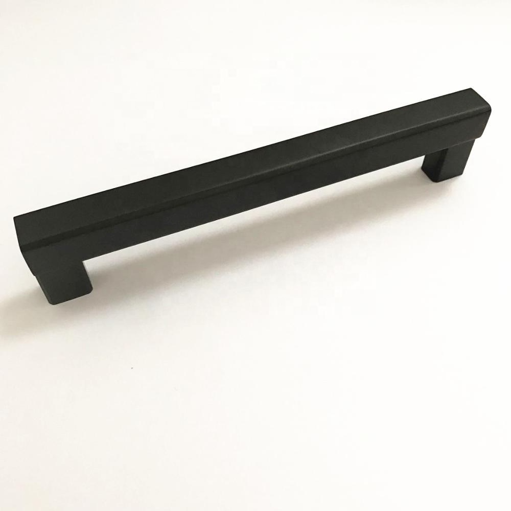 D3090 Aluminium Modern Design Cabinet Handles Classic Black Cabinet kitchen Pulls and Knobs