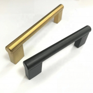 Stainless Steel Black Never Rust Solid Aluminum Furniture Kitchen Cabinet Door Pull Handles