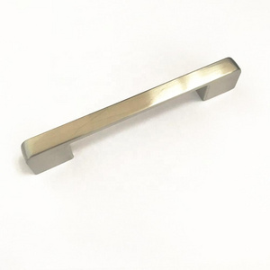 Furniture Hardware Zinc alloy kitchen bathroom solid Designs Brush Nickel Cabinet Pull Handle