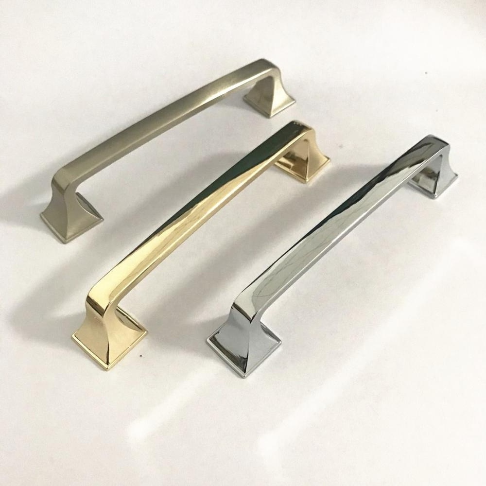 Zinc Alloy Cabinet Pulls Brushed Nickel Cabinet Drawer Handles 128mm Furniture Hardware