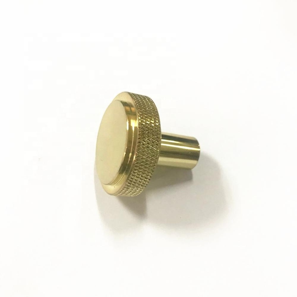 Furniture Hardware Cabinet Kitchen Solid 160mm Brass Gold Satin knurled Drawer Pull Handle