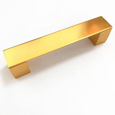 MEILV HANDLE Aluminium & Stainless steel Kitchen Furniture Door Hardware Shiny Gold Brass Cabinet Pull Handle