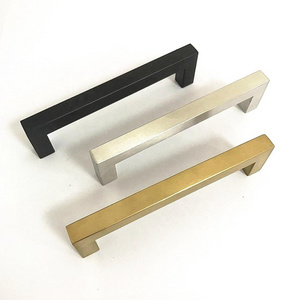 Stainless Steel Gold Cabinet Drawer Pulls Kitchen Hardware Brushed Brass Cabinet Handles T Bar Door Pull