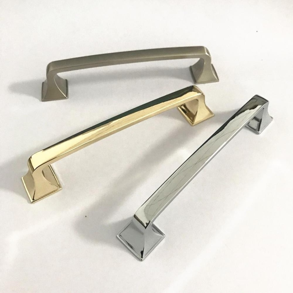 Zinc Alloy Cabinet Pulls Brushed Nickel Cabinet Drawer Handles 128mm Furniture Hardware