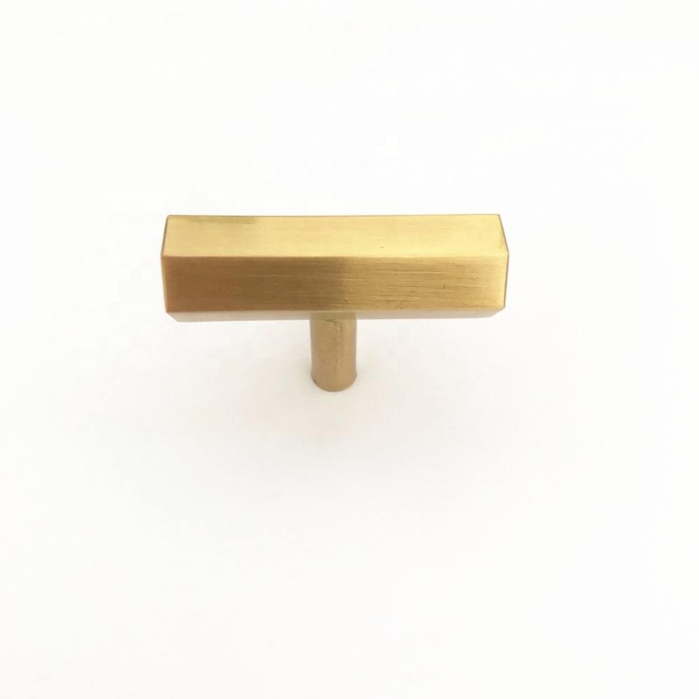 T bar Brass Gold Furniture Handle Solid USA Aluminium Stainless Steel Cabinet Heaxgon Knob