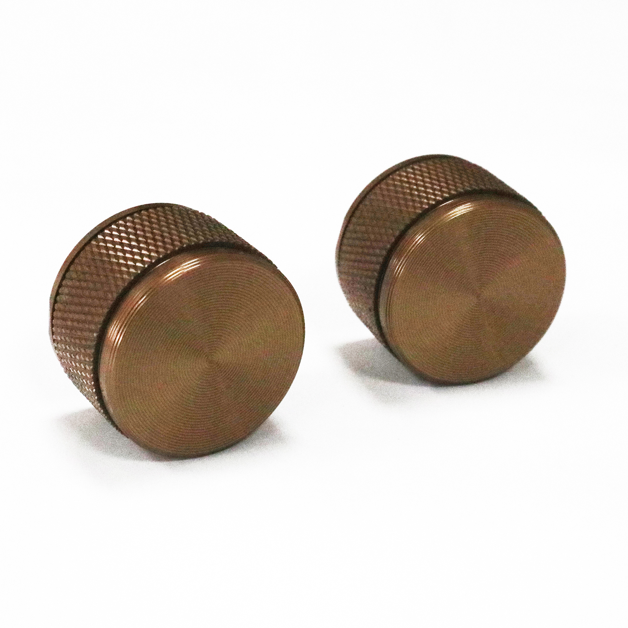 NEW Design Aluminum Knurled Kitchen Cabinet Pulls Bronze Gold Handle and Knobs