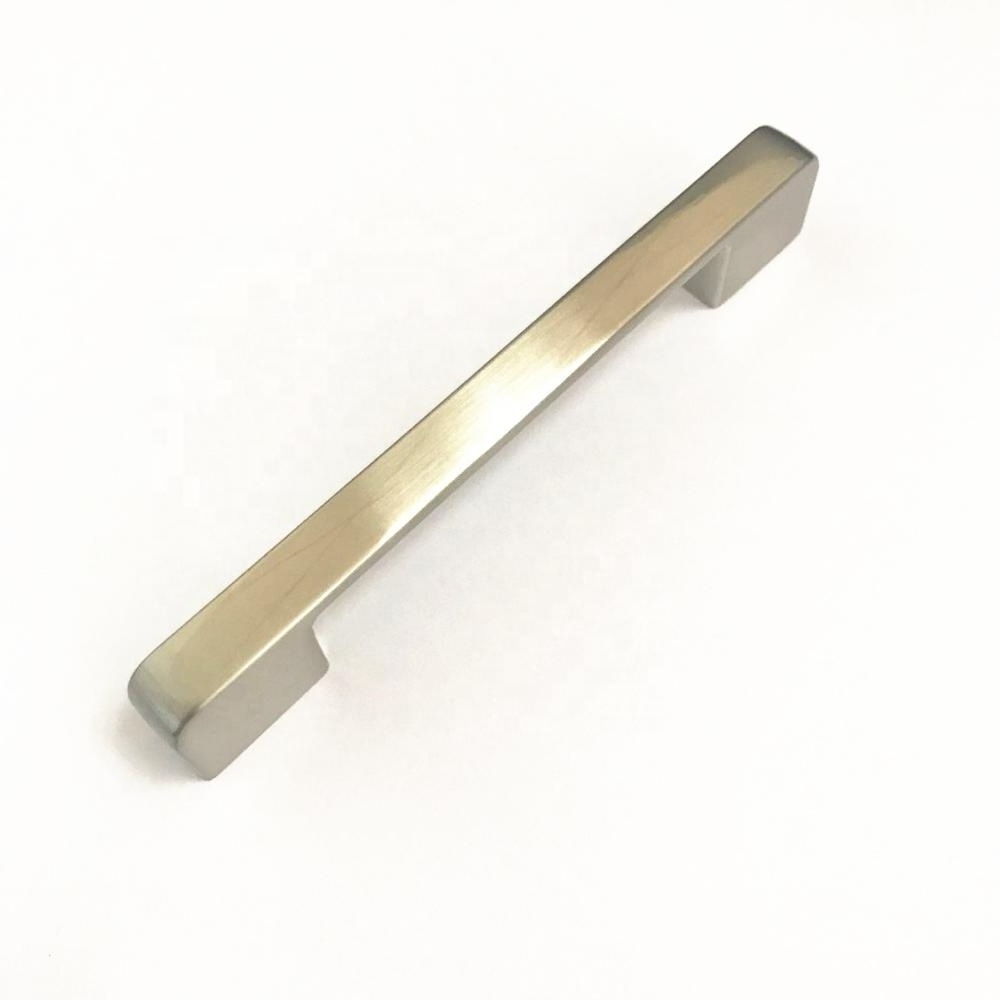 Furniture Hardware Zinc alloy kitchen bathroom solid Designs Brush Nickel Cabinet Pull Handle