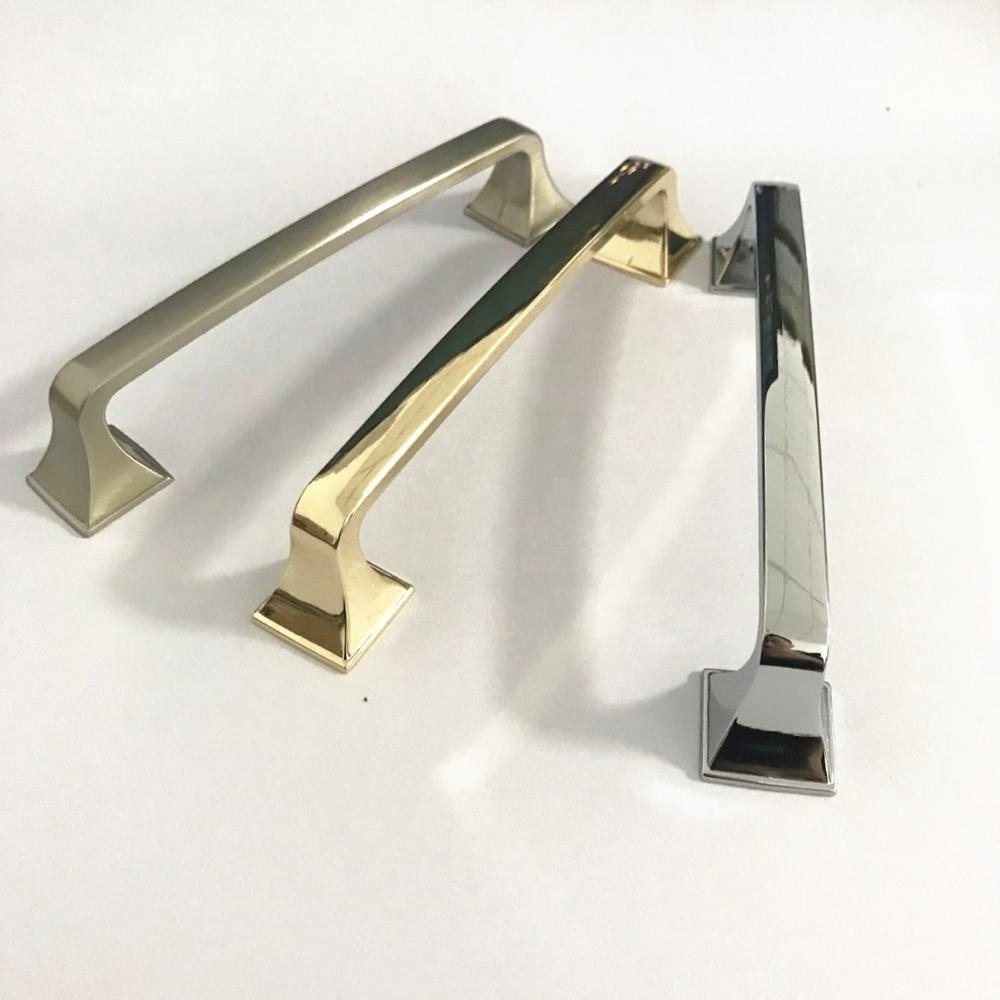 Zinc Alloy Cabinet Pulls Brushed Nickel Cabinet Drawer Handles 128mm Furniture Hardware