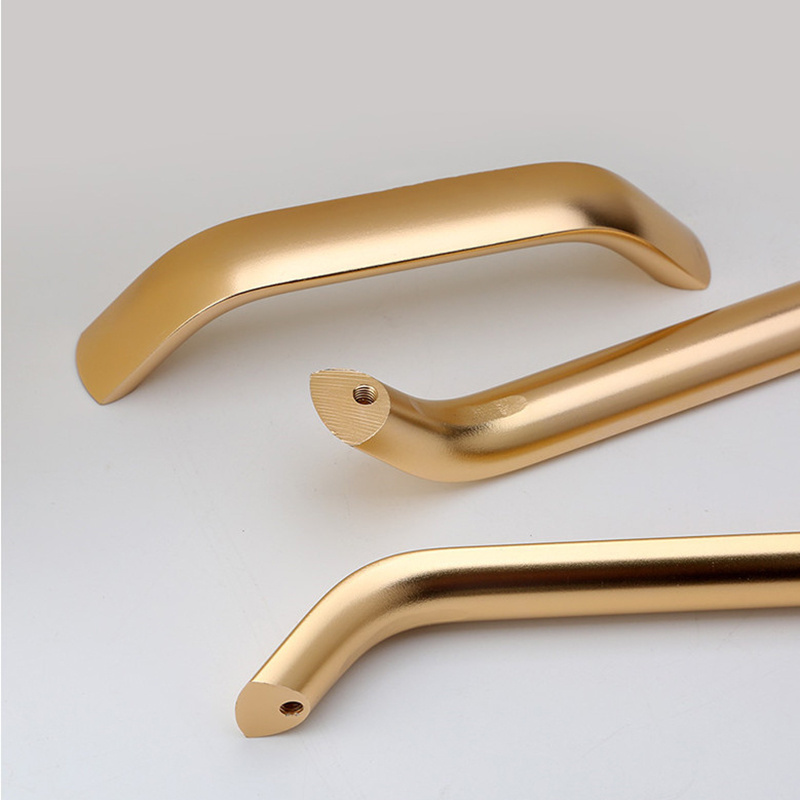 Furniture Hardware Accessories Handles Gold Aluminum U Shape Kitchen Bedroom Cabinet Handle