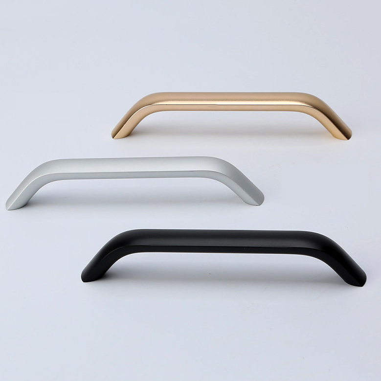 Furniture Hardware Accessories Handles Gold Aluminum U Shape Kitchen Bedroom Cabinet Handle