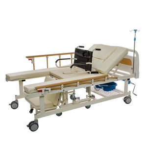 Cheap Nurse Bed Wheelchair Electric Multi Functional Patient Bed Wheelchair Medical Hospital Bed for Disabled People