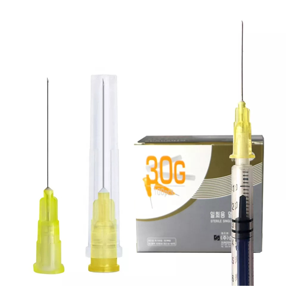 Korea premium CE certified 30G 32G needle 4mm 6mm 8mm syringe mesotherapy needle