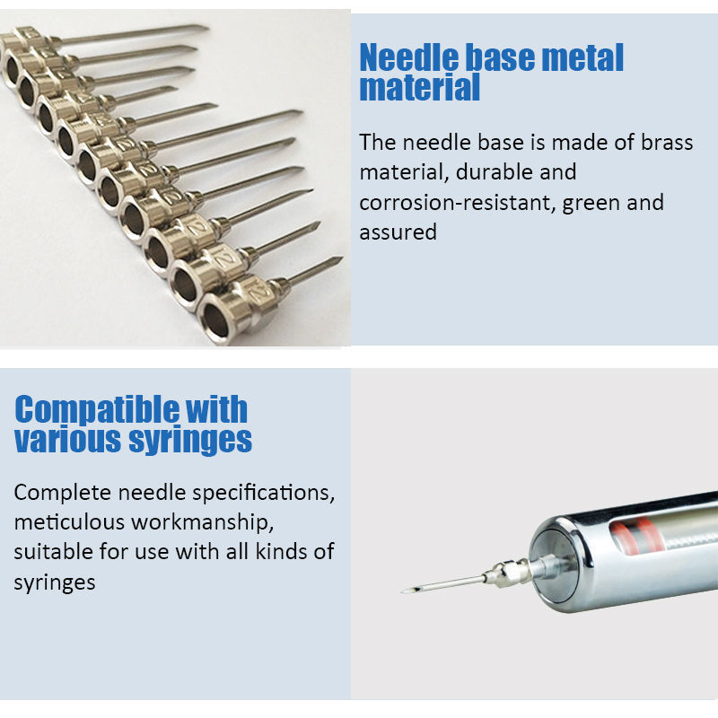 Surgical Veterinary Stainless Needle Pig/Horse/Cow/Sheep Poultry Metal Vaccination Injector Veterinary Syringe Needle