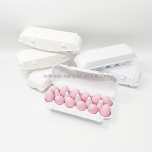 Degradable Pulp Chicken Egg Carton 12 Paper Eggs Tray Empty eco friendly Paper pulp Egg Trays