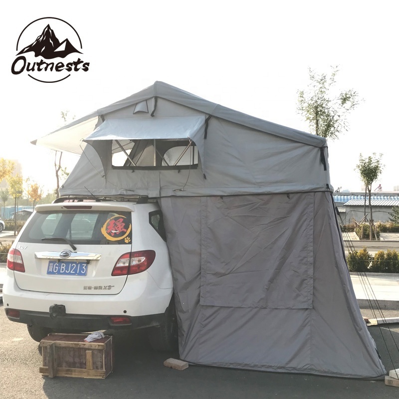 New style Double layers 4 Person Overlander Roof Top Tent in Khaki Color