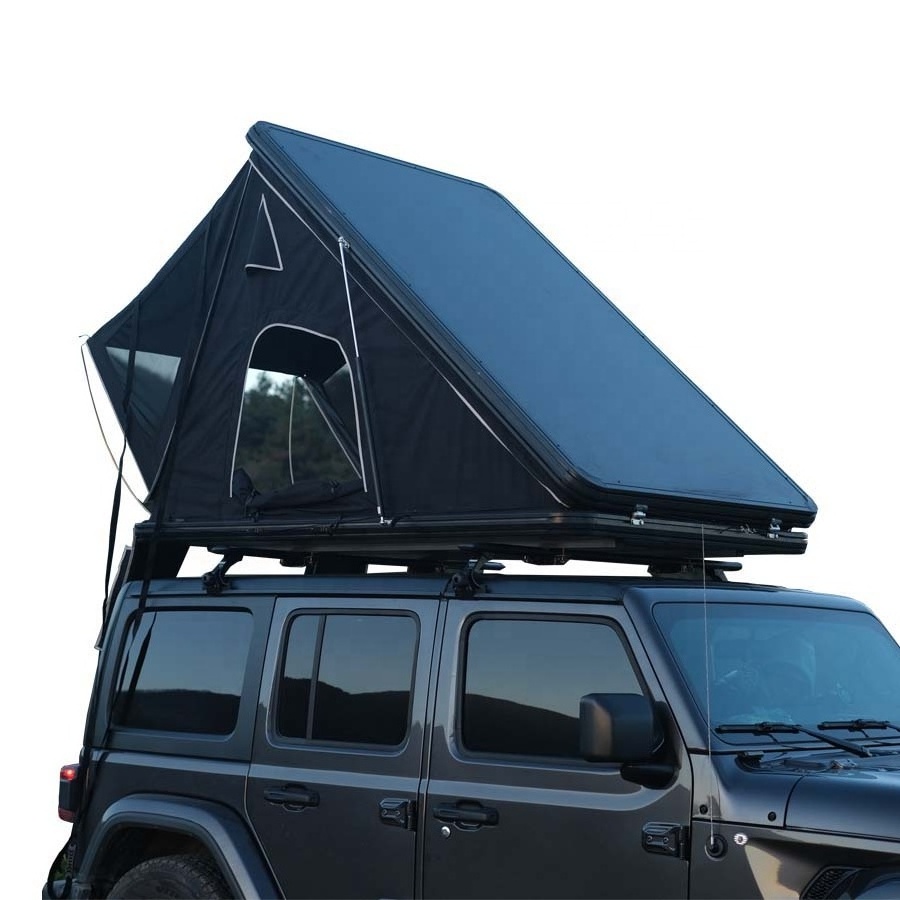 Hard Aluminum Base and Shell Car Rooftop Tent 4 People Open Sky Side Open SUV Roof Top Tent For Outdoor Camping