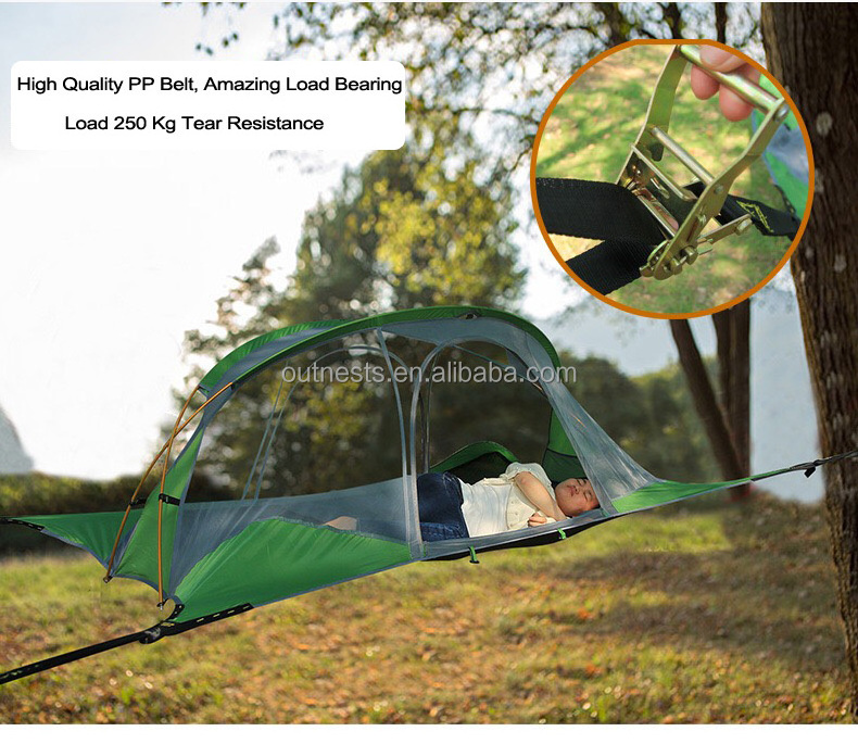 Ultralight 2 Person Camping Hanging Tree Tent Suspension Hanging Camping Tent Portable Waterproof Camping Hammock Set