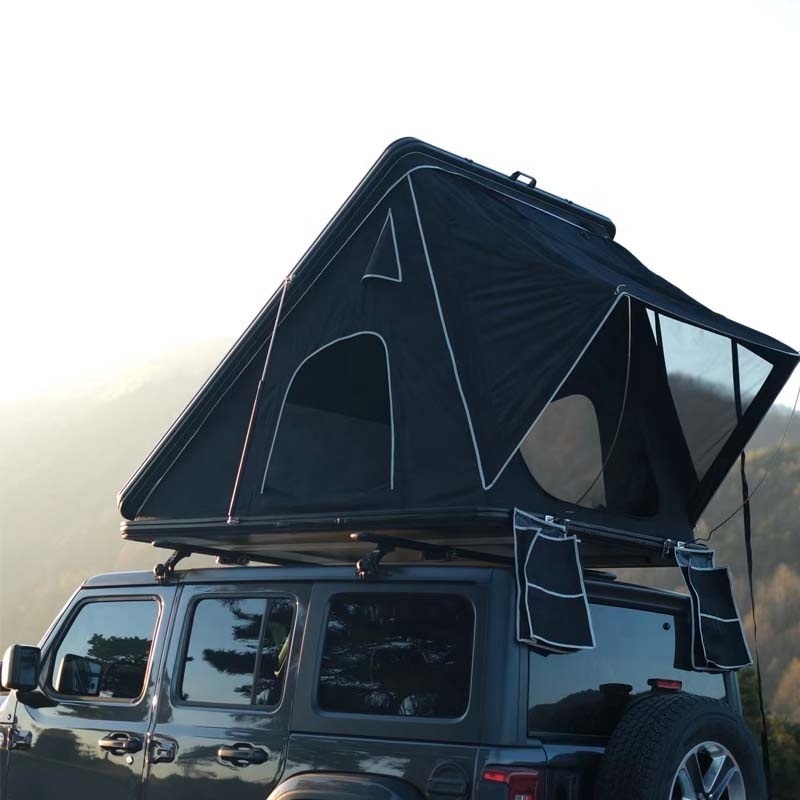 Hard Aluminum Base and Shell Car Rooftop Tent 4 People Open Sky Side Open SUV Roof Top Tent For Outdoor Camping