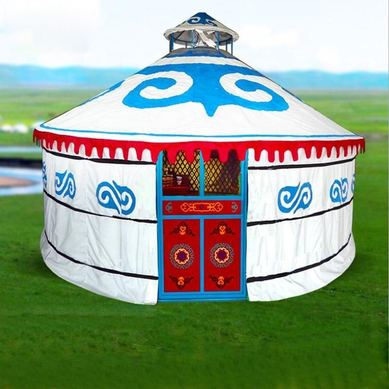 hot sale canvas tent waterproof mongolian yurt Inside glamping