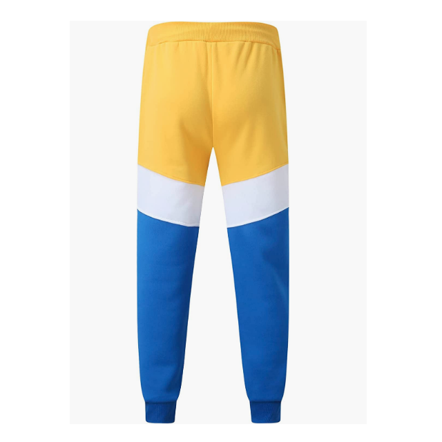 Top Selling Summer Trendy Slim Fit Yellow And Blue Color Tracksuit Available For Men In Affordable Price OEM ODM service