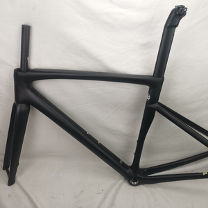 Road bike TFSL-7 carbon frame clean routing threaded BSA 700C carbon road bicycle frames thru axle 100*12 142*12mm