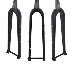 CW Gravel Fork 700C Disc Full Carbon Fiber Road Bike Fork 100*12mm for bicycle Carbon frame carbon fork 700*45C/650B*2.1"