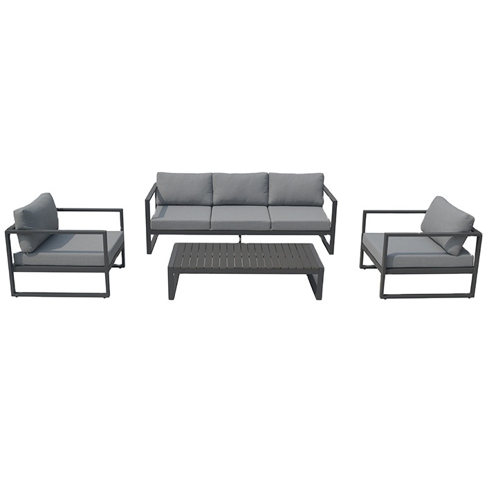 Modern Patio Furniture Set Outdoor Wicker Sofa Set Aluminum Sofa Waterproof  Sofa Set