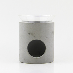 Wholesale Nattural Cement Fragrance Burner Tart Warmer With Tealight And Essential Oil