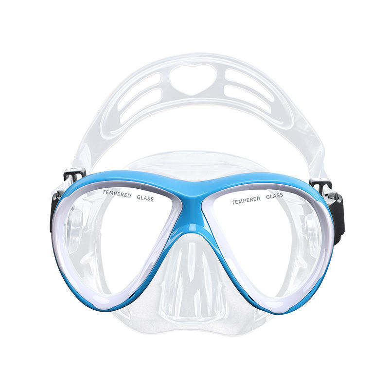 Funny Silicone Scuba Face Diving Mask Anti Fog Snorkel Diving Goggles With Nose Covered For For Kids