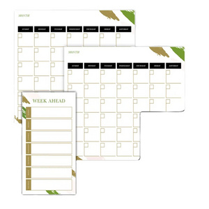 Sticky Dry Erase Monthly And Weekly Calendar To Do List 5x7 inch Re-Stic Planner Whiteboards Blackboard Lined Sticky Notes