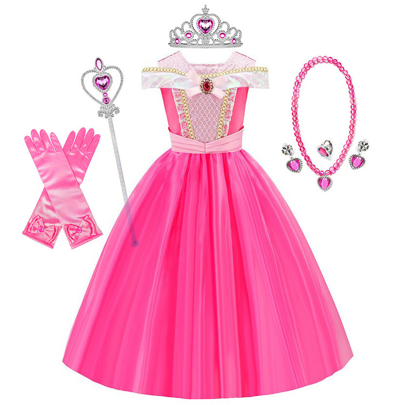 Sleeping Beauty Aurora Princess Dress Birthday Party Belle Princess Dress Carnival Role-playing Performance Dress