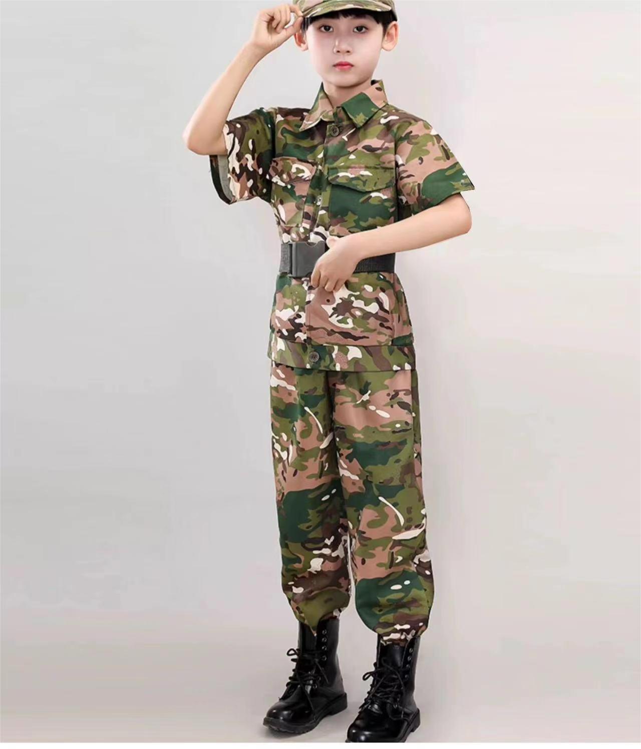 Multiple Clothes Carnival Costume Halloween Dress Up Career Day Roleplay Sets Sports Tactical Costume for Kids