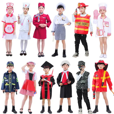 Firefighter Doctor Chef Lawyer Kid Roleplay Career Uniform World Book Day Children Outfit Career Day Costume