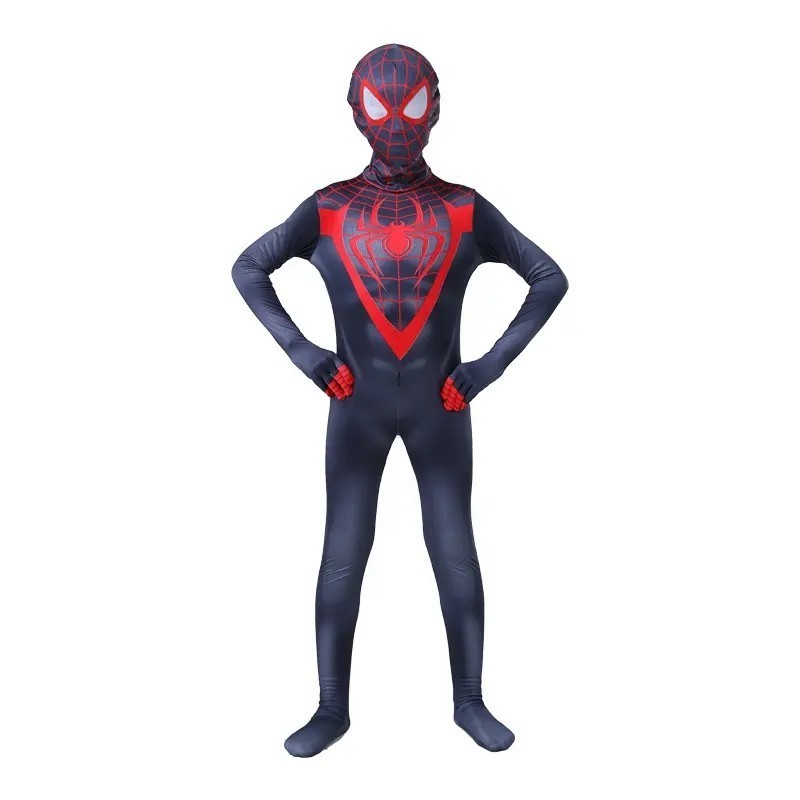 Smooth Mascot Costume Spiderman Kids Costumes Wholesale No Way Home Cosplay Black Zentai Spider Costume