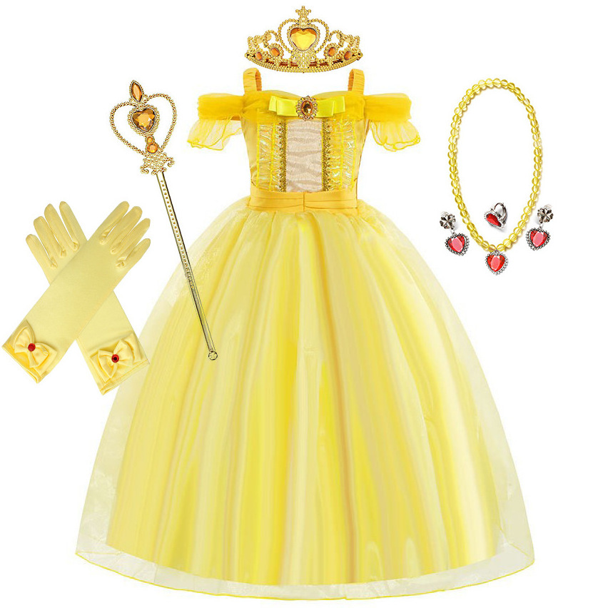 Sleeping Beauty Aurora Princess Dress Birthday Party Belle Princess Dress Carnival Role-playing Performance Dress