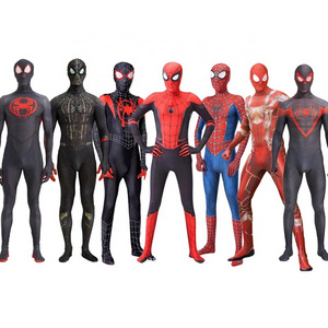 Customized Spiderman No Way Home Miles Morales PS Game Costume Amazing Spider man Suit Adult Man Costume