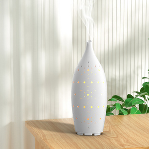 Ouwave winter  ceramic scenting  diffuser waterless with 7 LED colors Stone Diffuser