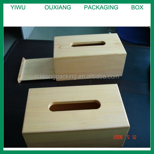 Cheap wood tissue box