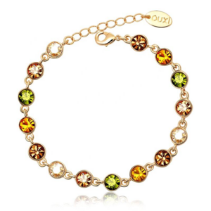 30202 Starlight Austrian Crystal Bracelet Adjustable Gold plated Bracelet Sweet Ladies Rhinestone Gift Fashion Jewelry Bracelets