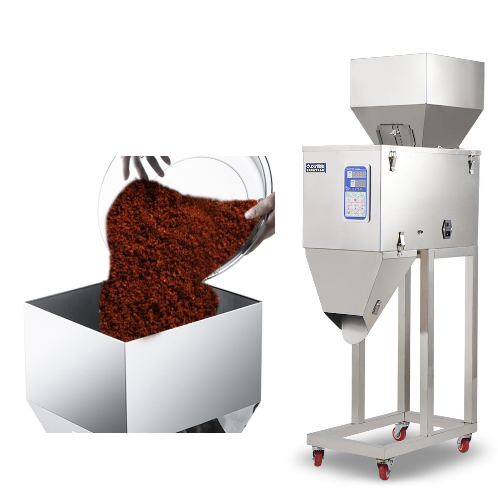 Stock Available Vibration Powder Grain Filling Machine For flour Coffee Numerical Control Rice Seed Weighing  Filling Machine