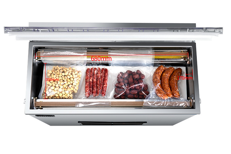 OUXIN OX-660GY Electric Vertical Single Chamber Food Vacuum Sealer Packaging Machine Packing Machine