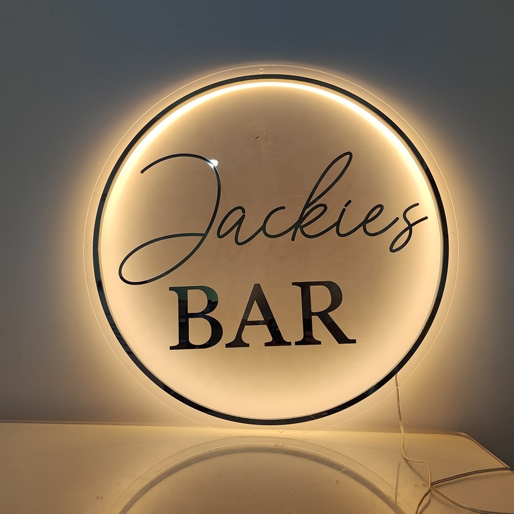 Store Outdoor 3D Illuminated Light Custom Metal 3D Acrylic Mirror LED Letter Alphabet Acrylic Name Signs for Business Acryl Sign