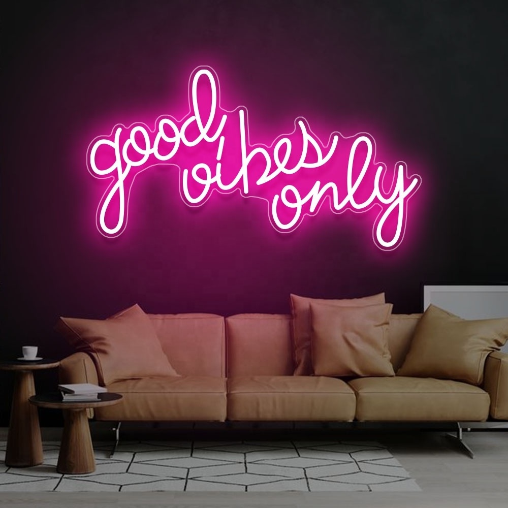 OUX Dropshipping Acrylic Custom Led Light Neon Sign Waterproof Neon Sign Art For Bar Sign Bedroom Birthday Party Home