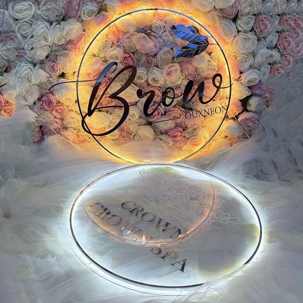 Store Outdoor 3D Illuminated Light Custom Metal 3D Acrylic Mirror LED Letter Alphabet Acrylic Name Signs for Business Acryl Sign