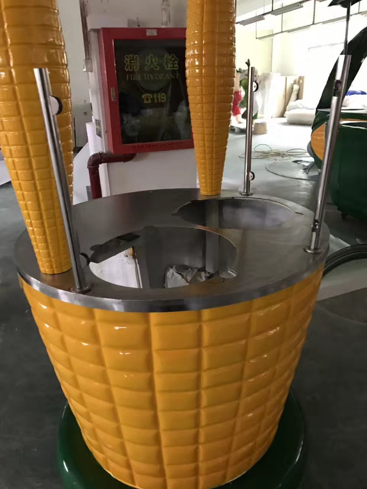 sweet corn cart moveable fresh corn shaped kiosk stall in street